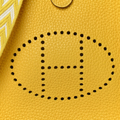 Hermes Taurillon Clemence Evelyne TPM Jaune De Naples 6 of 12