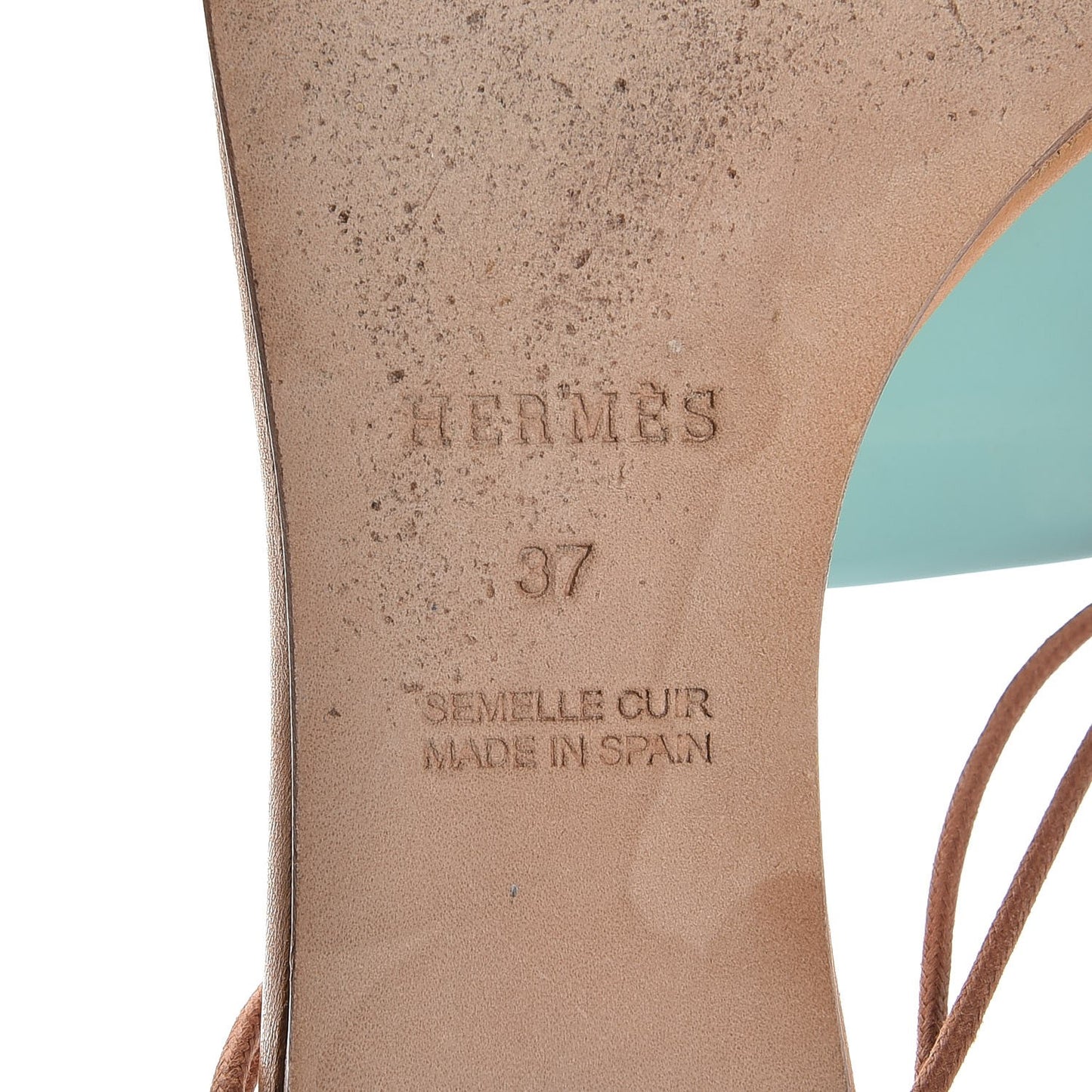 Lacquered Wood Sandals 37