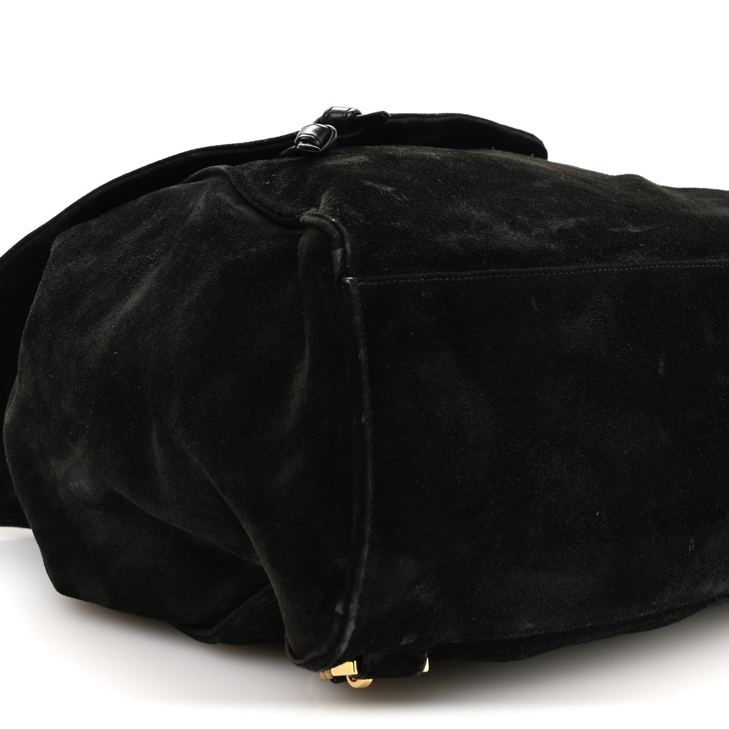 Chanel Suede CC Drawstring Backpack Black 9 of 11