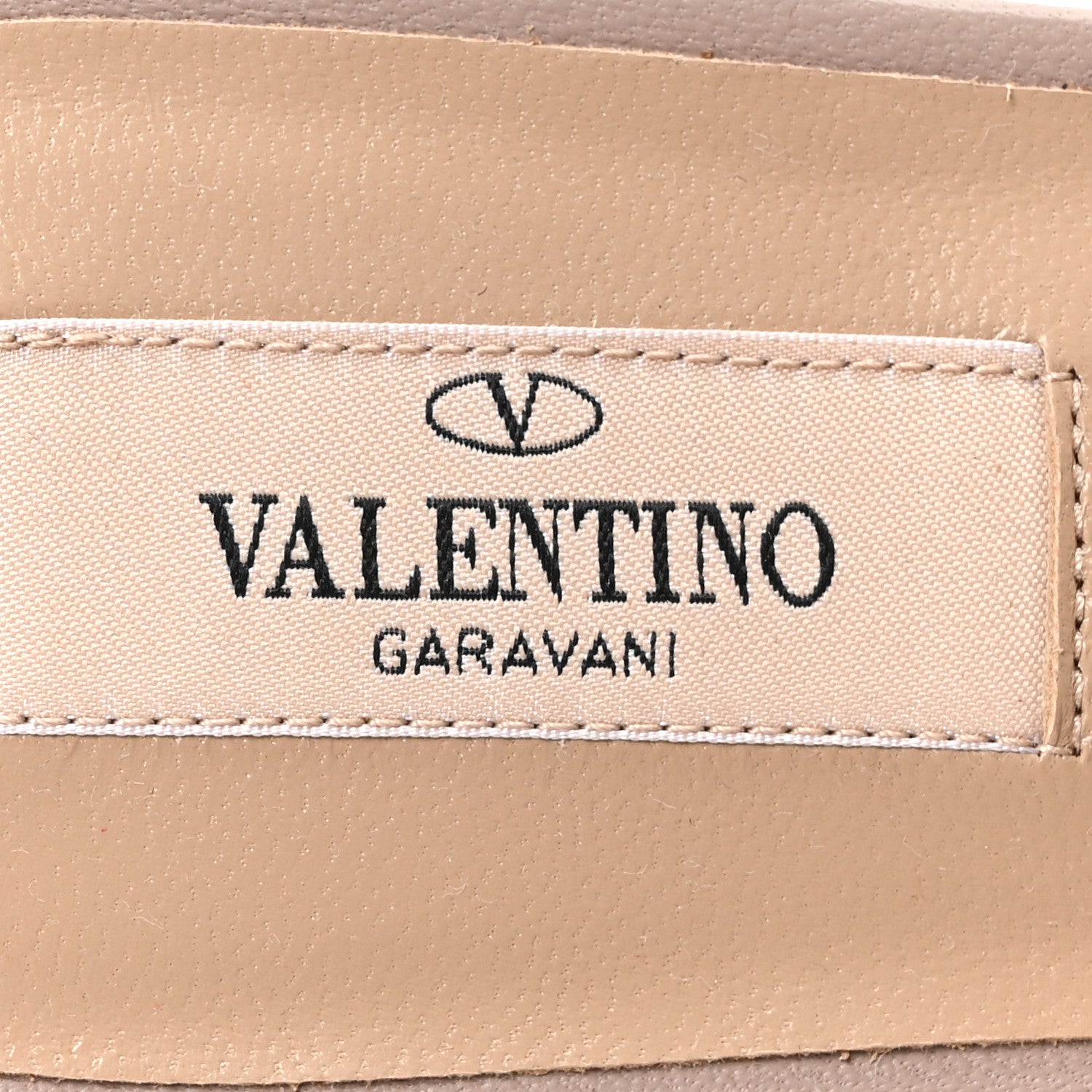Valentino Garavani Calfskin Rockstud Caged Flat Slide Sandals 38 Poudre 8 of 10