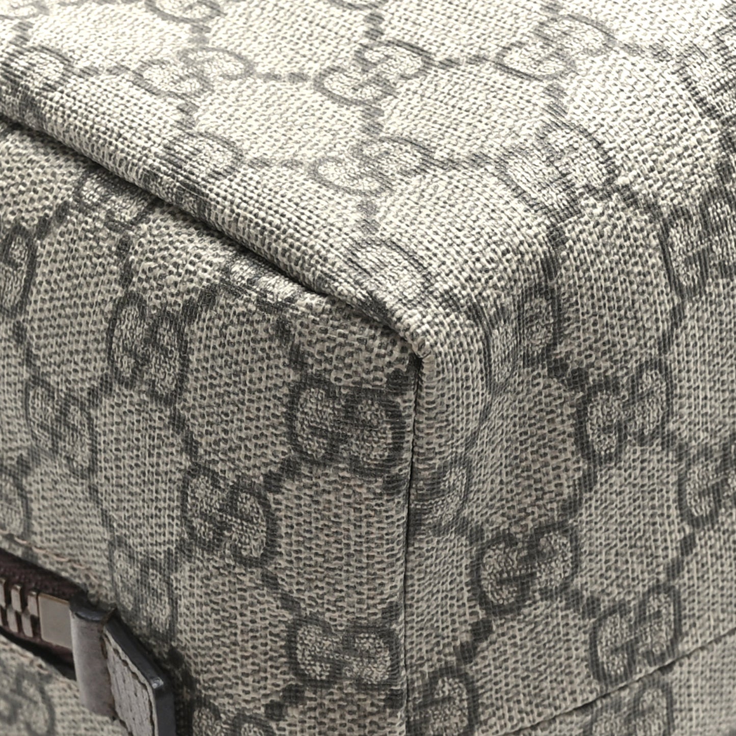 GG Supreme Monogram Web Ophidia Toiletry Case Beige