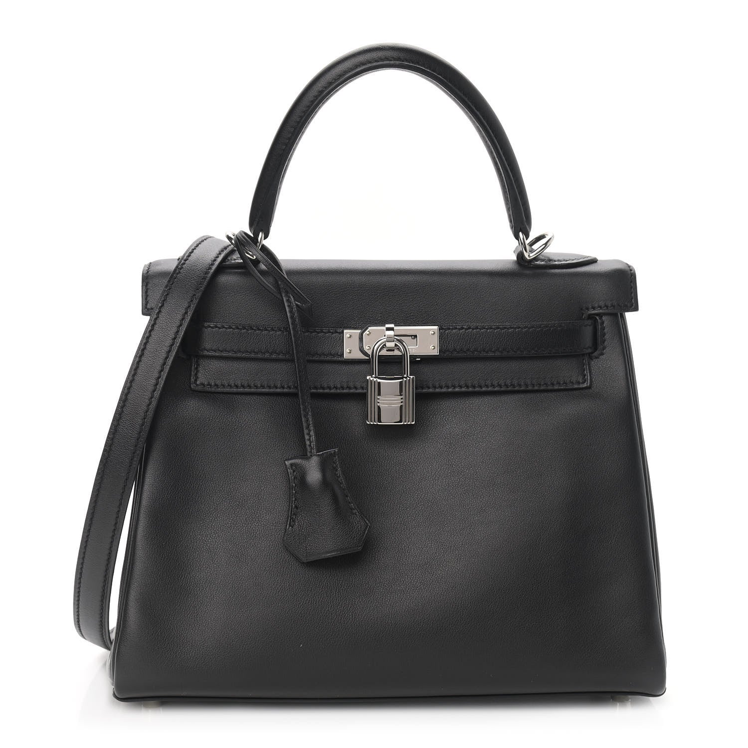 Hermes Swift Kelly Retourne 25 Black 1 of 35