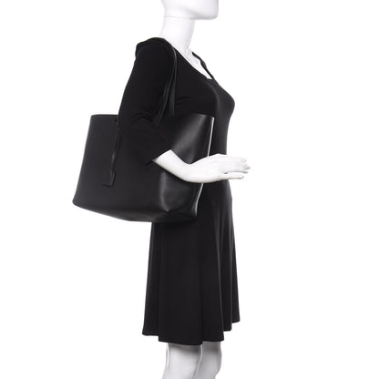 Saint Laurent Calfskin Large Shopping Tote Black 2 of 10