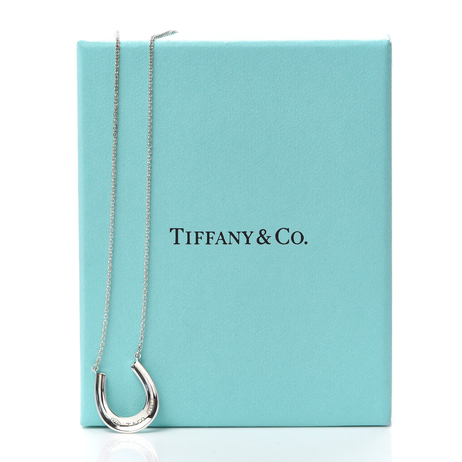 Tiffany Sterling Silver 1837 Horseshoe Pendant Necklace 6 of 6