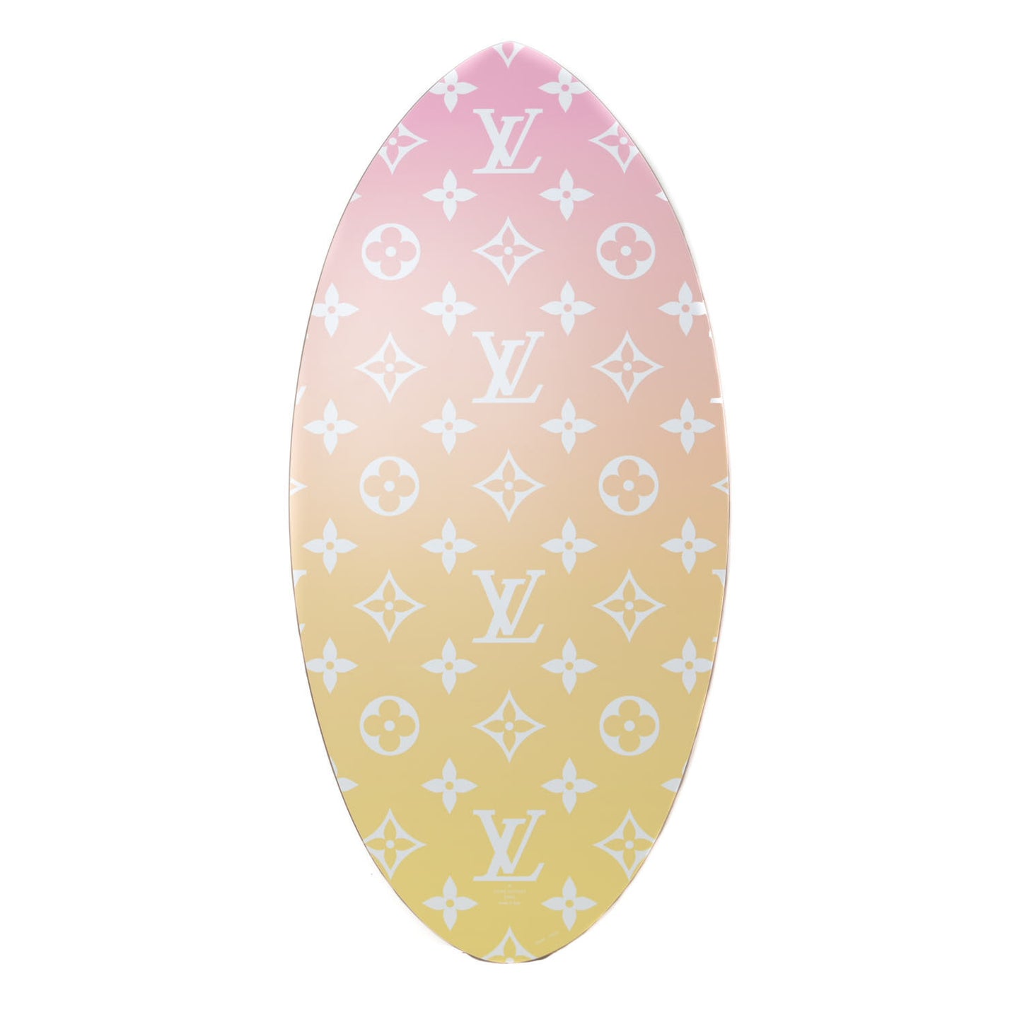 Wood Monogram By The Pool Skimboard Multicolor