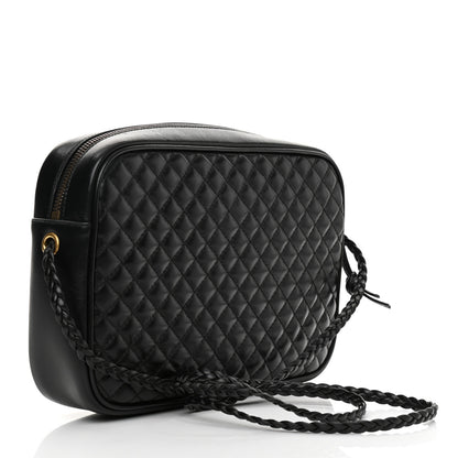 Gucci Calfskin Web Trapuntata Small GG Shoulder Bag Black 3 of 10
