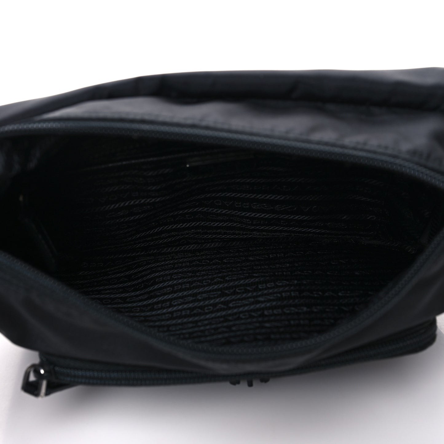 Tessuto Nylon Saffiano Small Vela Messenger Black