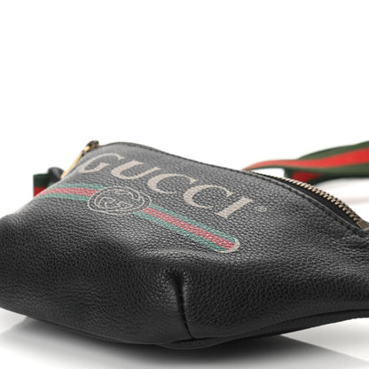 Gucci Grained Calfskin Small Logo Belt Bag Black 10 of 10