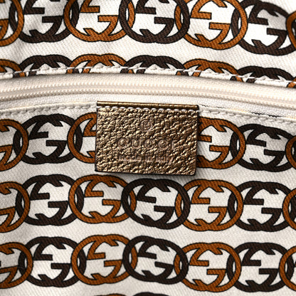 Gucci Monogram Large Princy Tote Gold 6 of 13