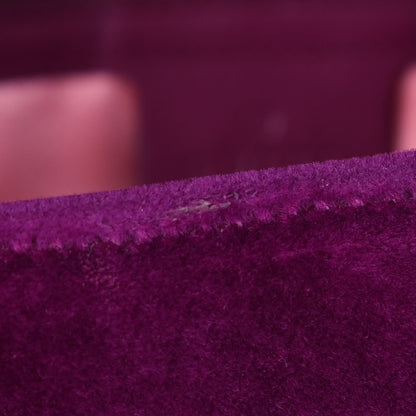 Gucci Velvet Matelasse Loved Embroidered Medium GG Marmont Shoulder Bag Fuchsia Violet Cyclamen 9 of 13
