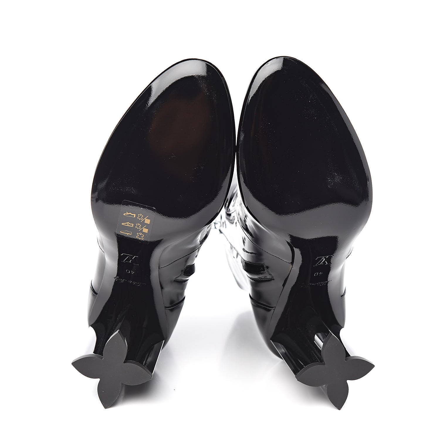 Louis Vuitton Patent Uniformes Silhouette Ankle Boots 40 Black 5 of 7