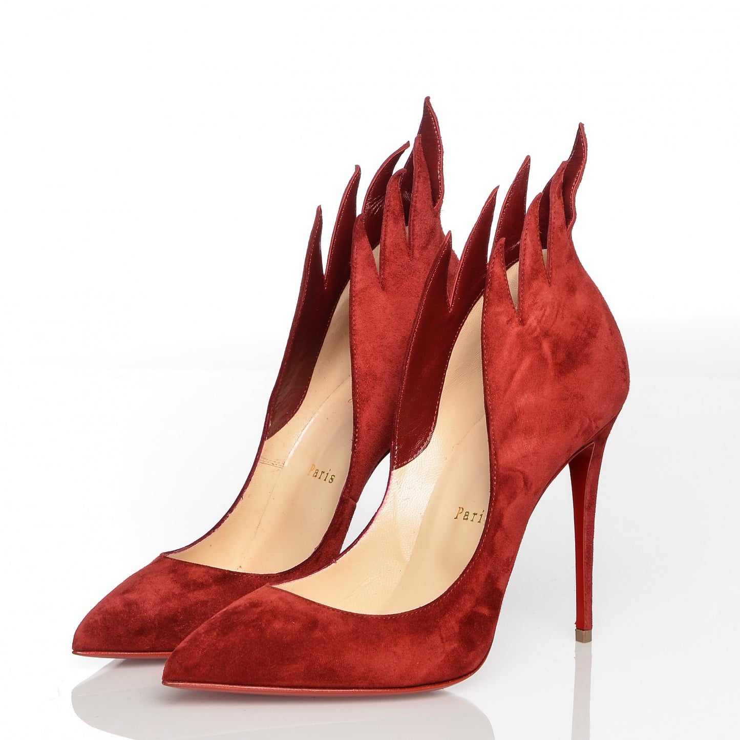 Suede Victorina 100 Pumps 39 Carmin