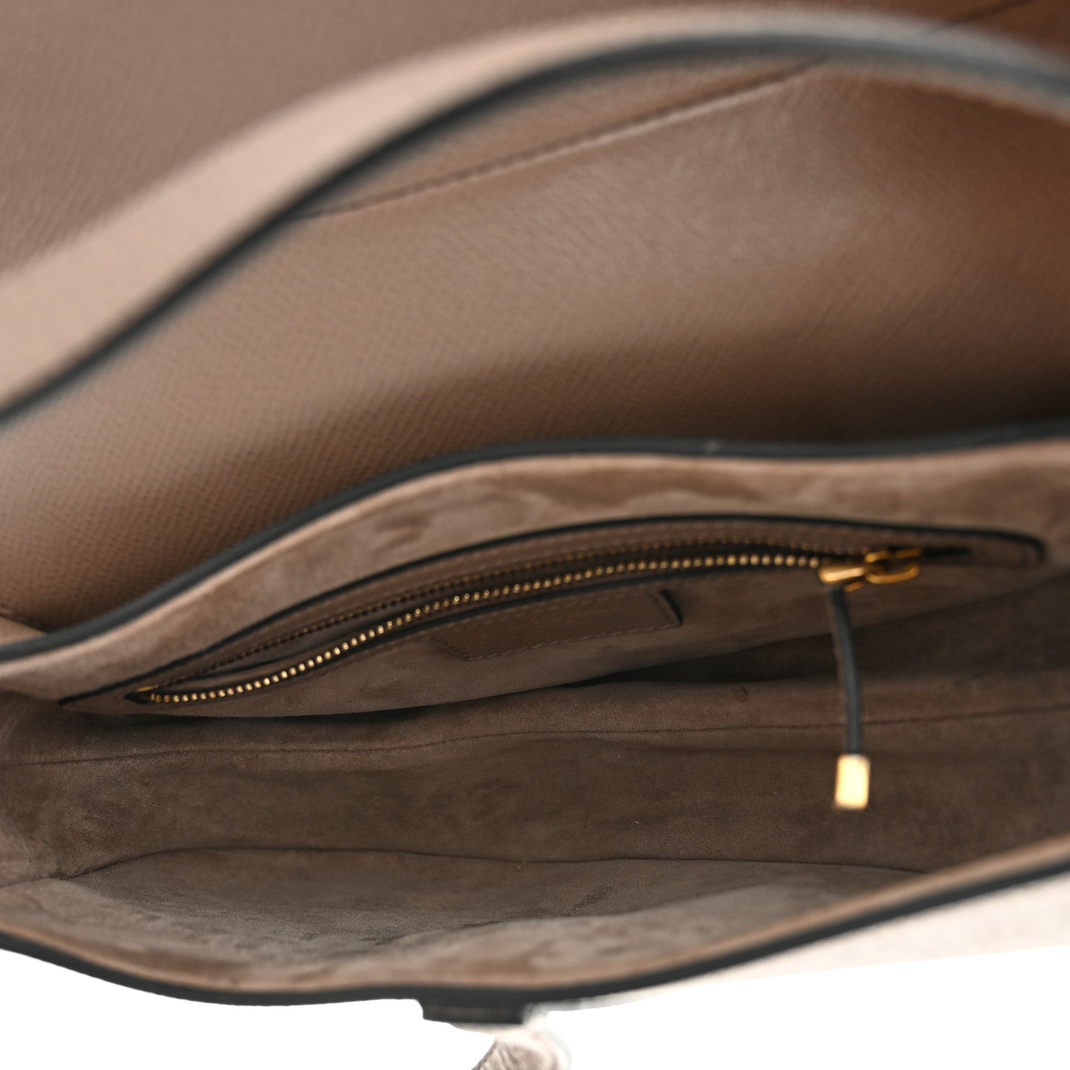 Christian Dior Grained Calfskin Saddle Bag Warm Taupe 6 of 12