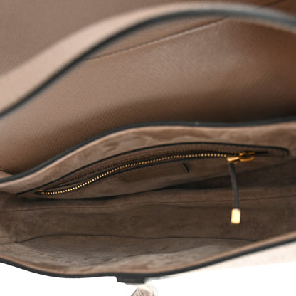 Christian Dior Grained Calfskin Saddle Bag Warm Taupe 6 of 12