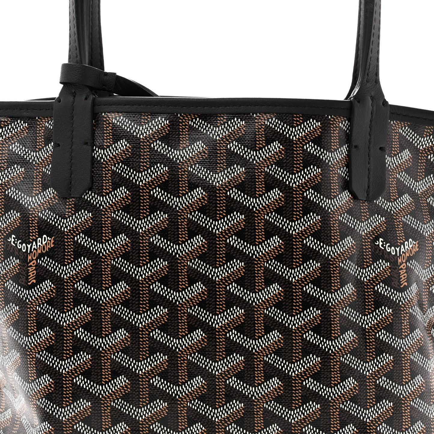 Goyardine Reversible Mini Anjou Black