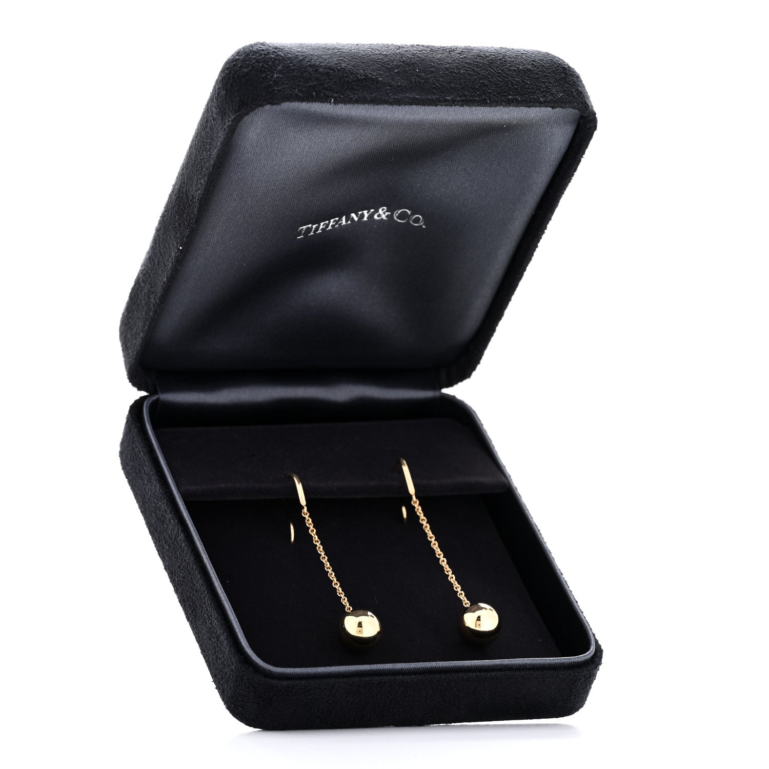 Tiffany 18K Yellow Gold 10mm HardWear Ball Hook Drop Earrings 5 of 5