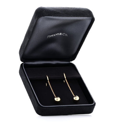 Tiffany 18K Yellow Gold 10mm HardWear Ball Hook Drop Earrings 5 of 5