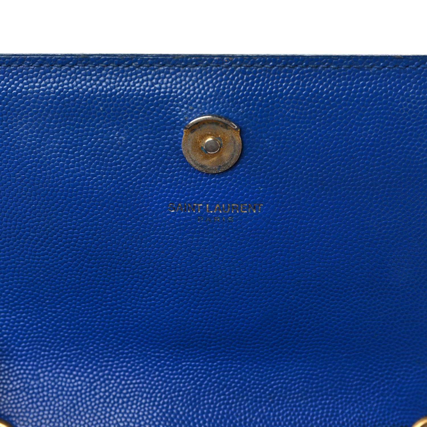 Saint Laurent Grain De Poudre Small Classic Monogram Kate Satchel Royal Blue 6 of 14