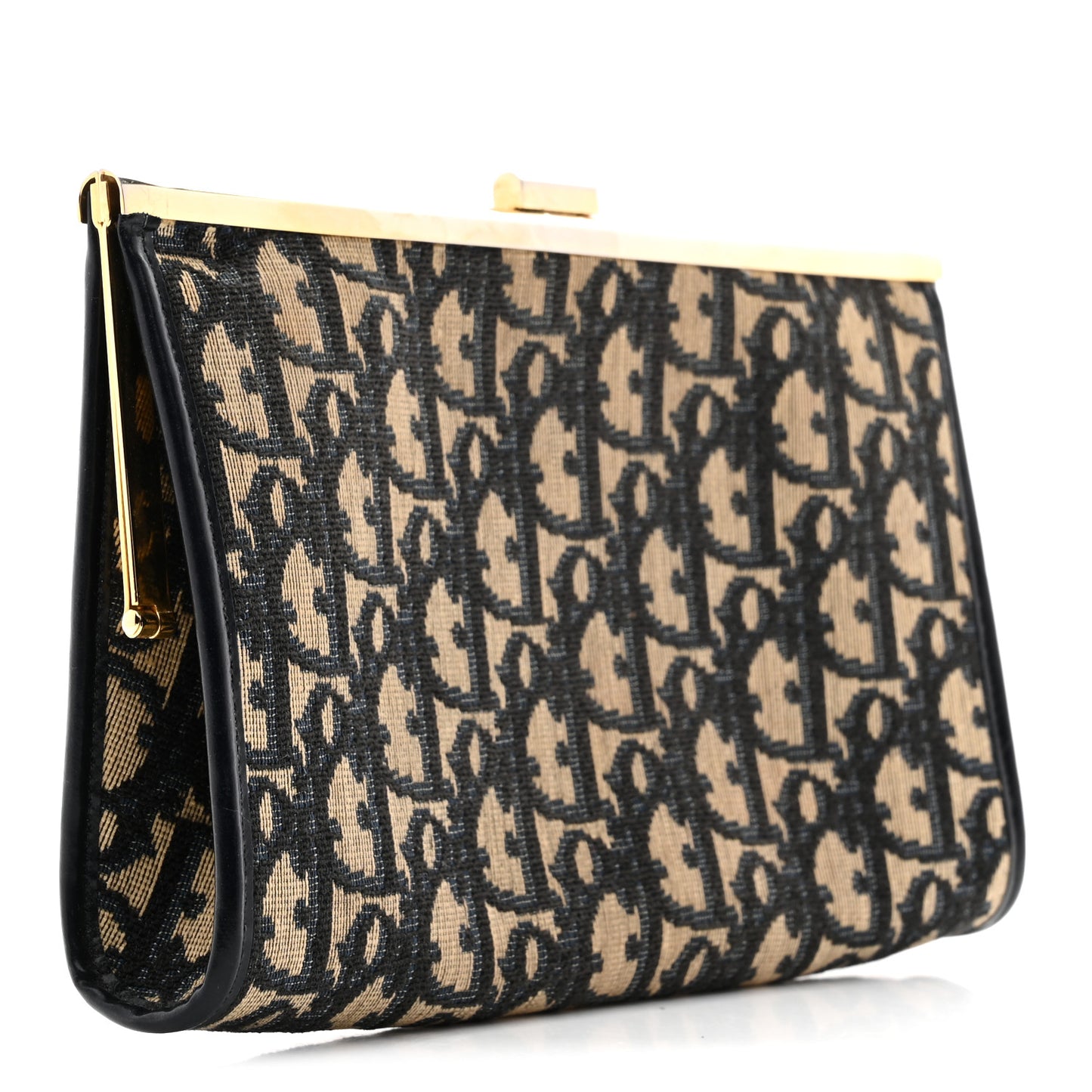 Monogram Clutch Navy Blue