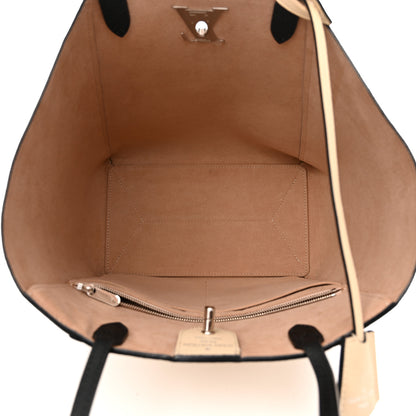 Louis Vuitton Calfskin Lockme Go Tote Black Vanilla 5 of 10
