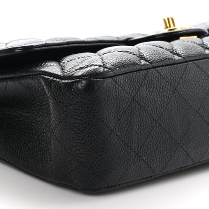 Chanel Caviar Quilted Medium Double Flap Black 9 of 10