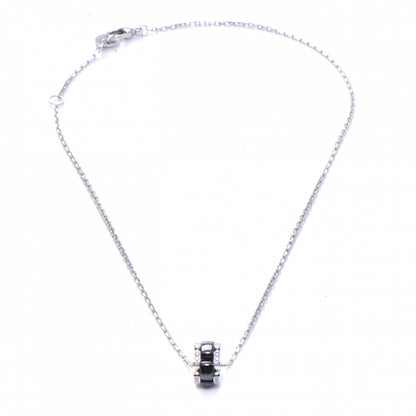 Chanel 18k White Gold Diamond Ceramic Ultra Necklace Black 4 of 6