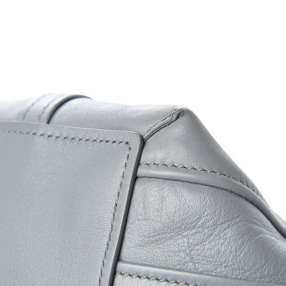 Balenciaga Calfskin Large Laundry Cabas Tote Gris Pyrite 11 of 14