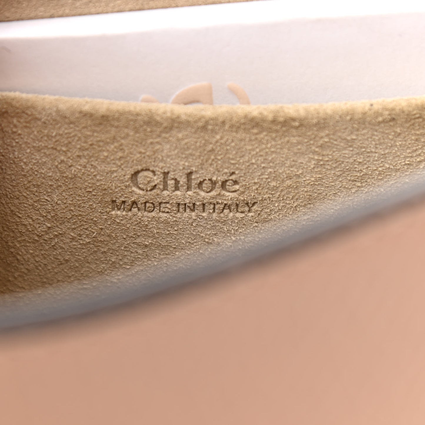 Calfskin Suede Small Nile Bracelet Bag Biscotti Beige