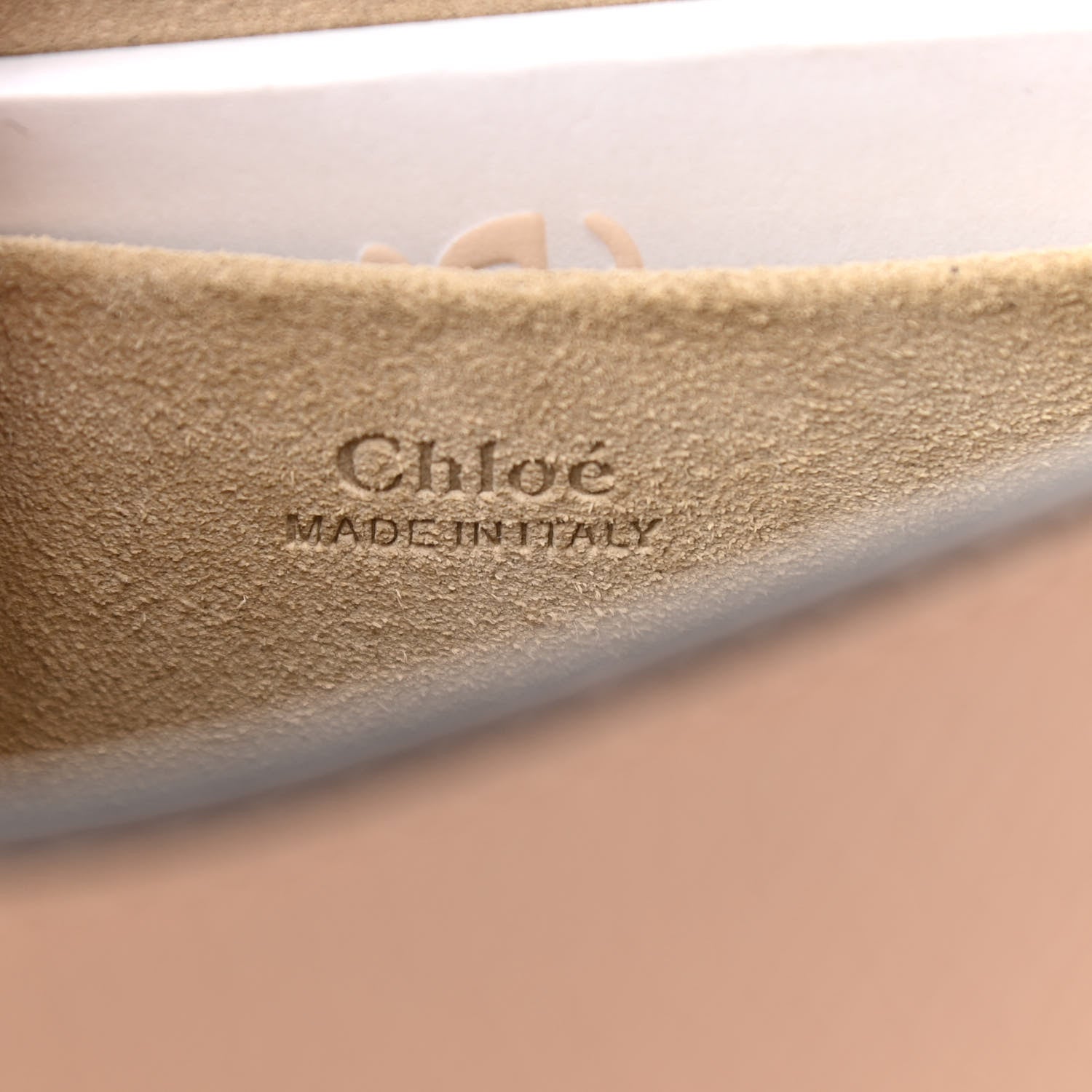 Chloe Calfskin Suede Small Nile Bracelet Bag Biscotti Beige 6 of 9