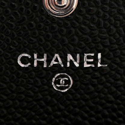 Chanel Caviar Quilted Flap Card Holder Black 6 of 10