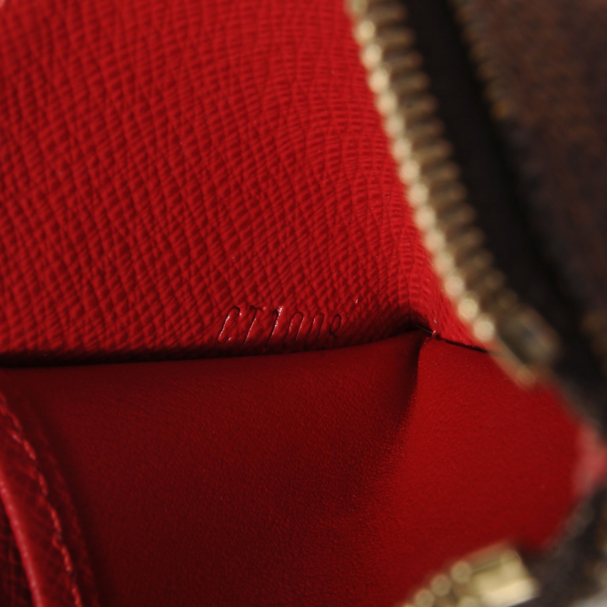 Louis Vuitton Damier Ebene Complice Trunks and Bags Key Pouch Red 7 of 7