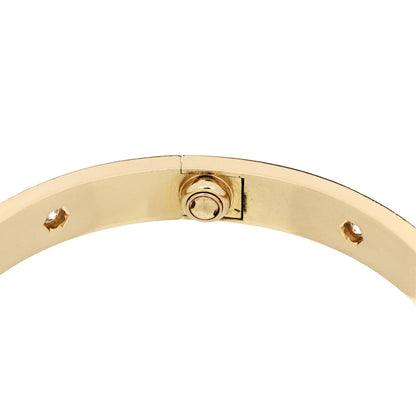 Cartier 18K Yellow Gold 10 Diamond LOVE Bracelet 17 7 of 8