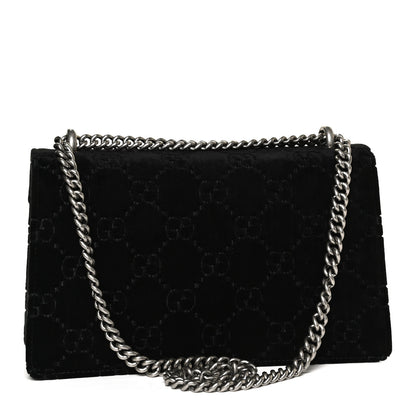 Gucci Velvet GG Monogram Small Dionysus Shoulder Bag Black 3 of 11