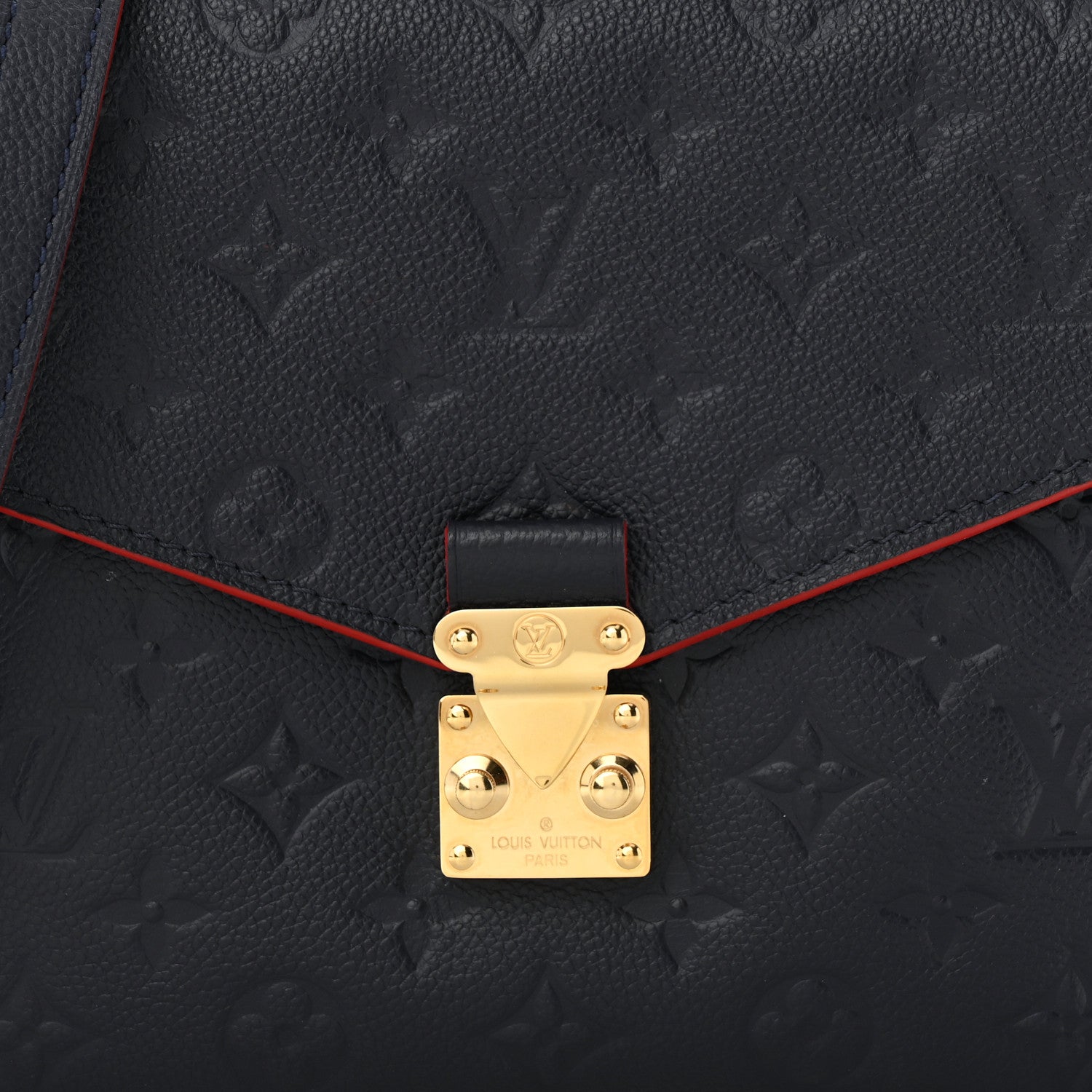 Louis Vuitton Empreinte Pochette Metis Marine Rouge 9 of 13