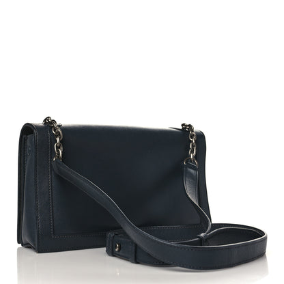 Saint Laurent Calfskin Monogram Book Bag Dark Smog 3 of 9