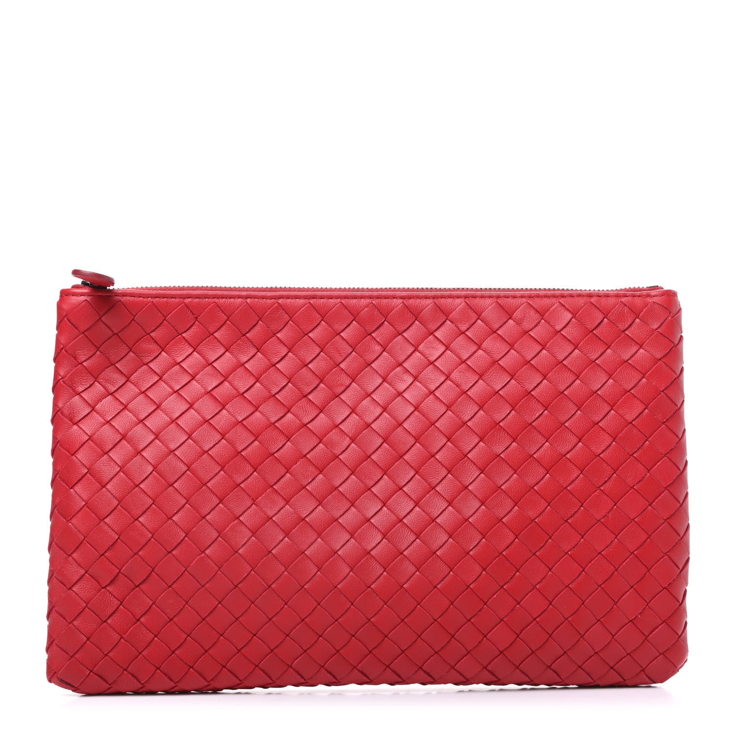 Bottega Veneta Nappa Intrecciato Medium Zip Pouch Fraise 1 of 6