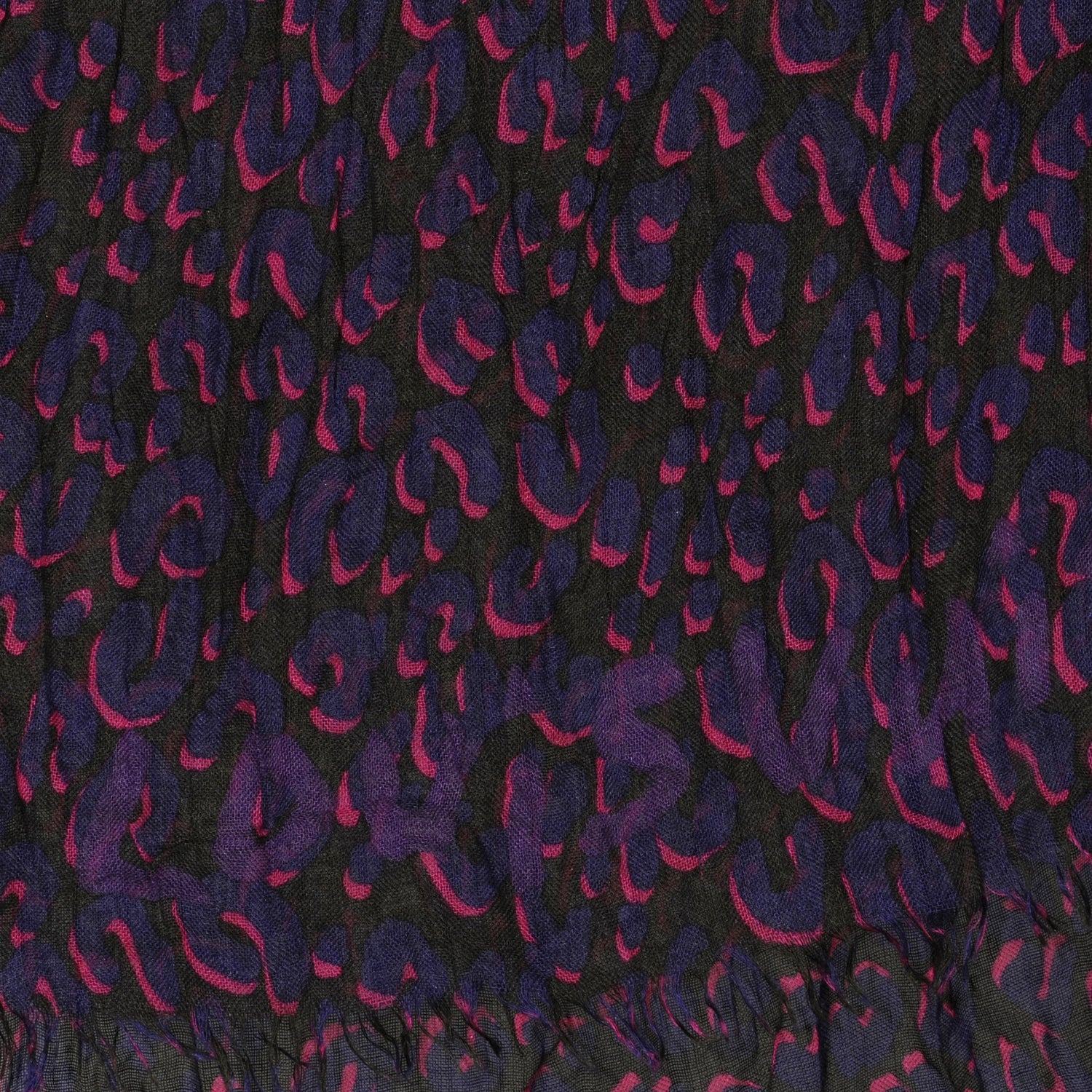 Louis Vuitton Cashmere Silk Leopard Stole Fuchsia 1 of 7