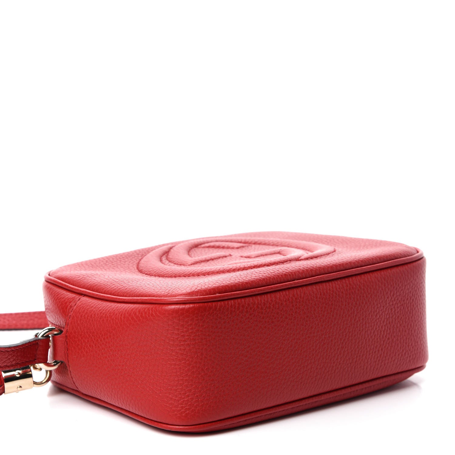 Gucci Pebbled Calfskin Small Soho Disco Bag Tabasco Red 4 of 10