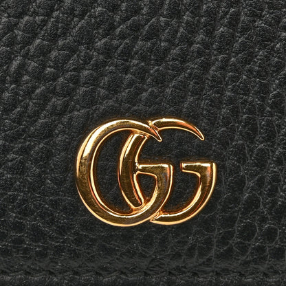 Gucci Dollar Calfskin Mini GG Marmont Chain Wallet Black 13 of 14