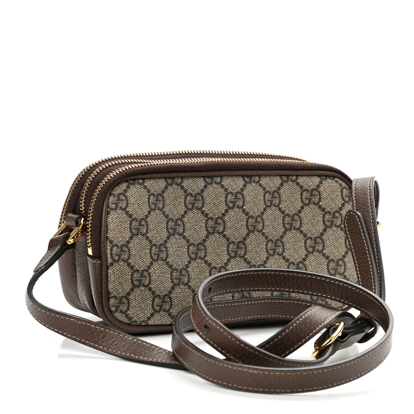 GG Supreme Monogram Web Mini Ophidia GG Bag Brown
