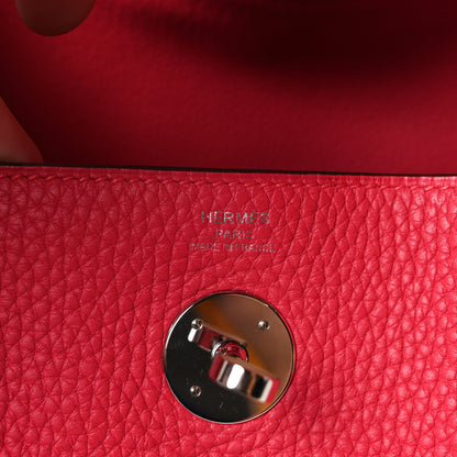 Hermes Taurillon Clemence Lindy 26 Rose Extreme 6 of 10