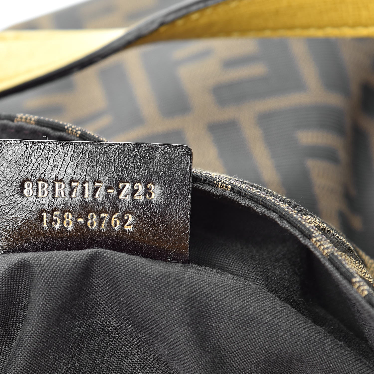 Fendi Zucca Tote Tobacco Yellow 7 of 13