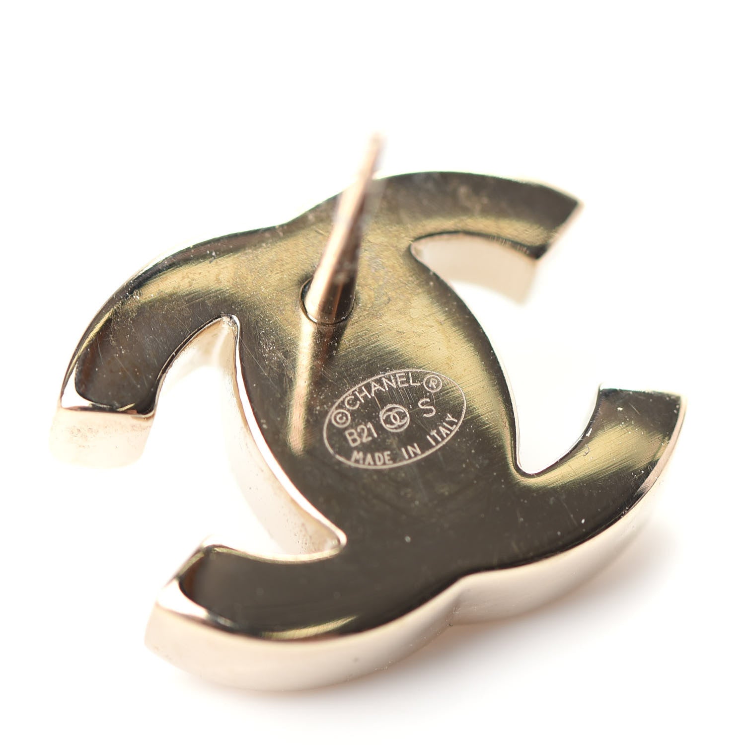 Chanel Metal CC Turnlock Earrings Gold 4 of 5
