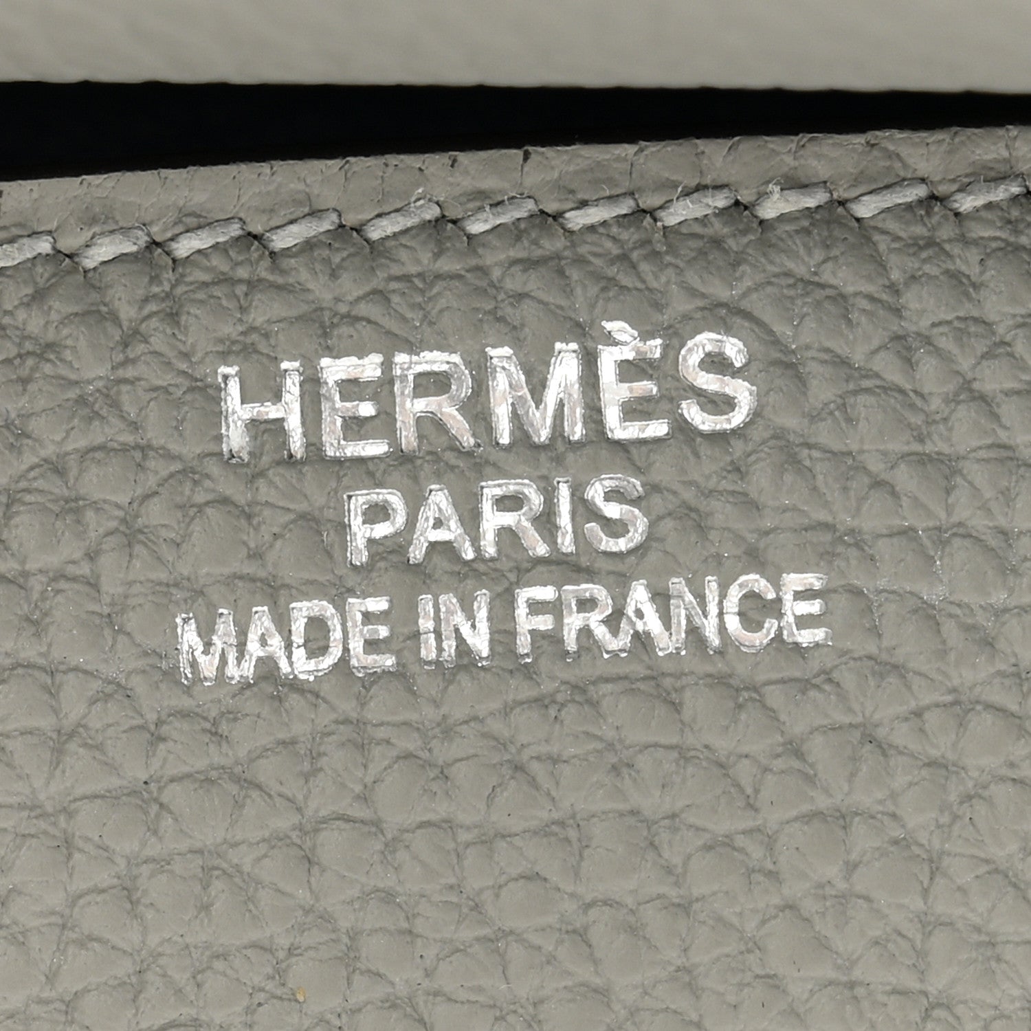 Hermes Togo Verso Birkin 35 Gris Mouette Bleu Agate 7 of 11
