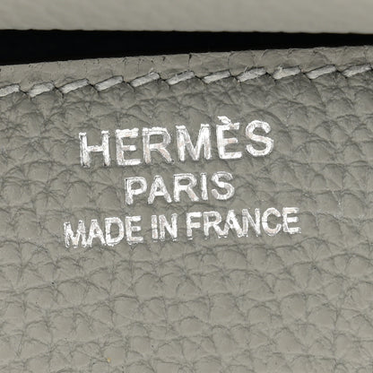 Hermes Togo Verso Birkin 35 Gris Mouette Bleu Agate 7 of 11