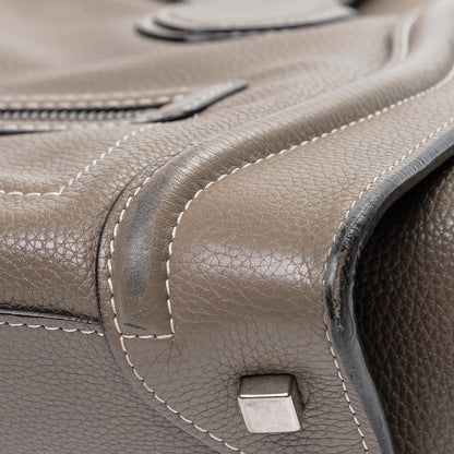 Celine Drummed Calfskin Mini Luggage Souris 9 of 11