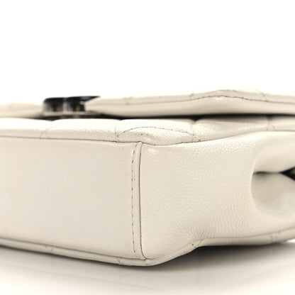 Chanel Caviar Quilted My Everything Small Flap White Black 10 of 13