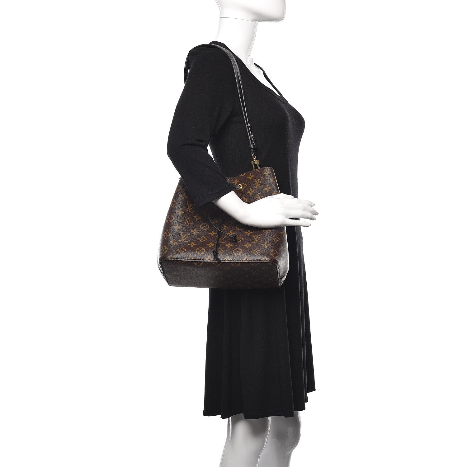 Louis Vuitton Monogram Neonoe MM Black 2 of 11