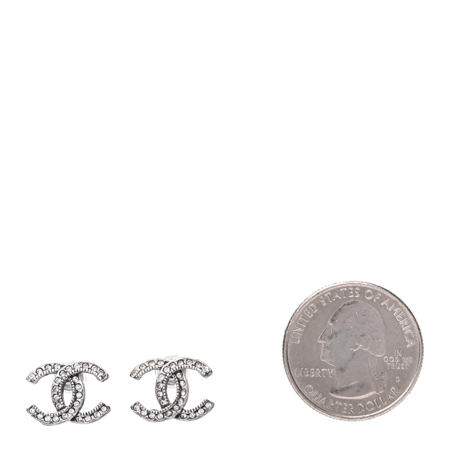 Ruthenium Crystal CC Earrings