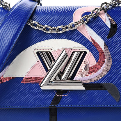 Louis Vuitton Epi Flamingo Twist Shoulder Bag MM Blue 10 of 10
